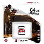 Carte mémoire Kingston SD Canvas React Plus SDR2 - 64GB - Autre vue