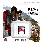 Carte SD Kingston SD Canvas React Plus V60 SDR2V6 - 512GB - Autre vue