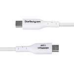 Câble USB StarTech.com Câble USB-A vers USB-C 2.0 - 1 m - Blanc - Autre vue