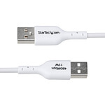 Câble USB StarTech.com Câble USB-A vers USB-C 2.0 - 2 m - Blanc - Autre vue