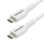 Câble USB StarTech.com Câble USB-C vers USB-C 2.0 - 1 m - Blanc - Autre vue
