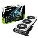 Carte graphique Gigabyte GeForce RTX 4060 Ti EAGLE OC ICE - Autre vue Carte graphique Gigabyte GeForce RTX 4060 Ti EAGLE OC ICE - Autre vue