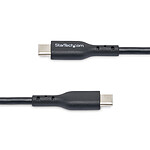 Câble USB StarTech.com Câble USB-C vers USB-C 2.0 - 60W 3A PD - 1 m - Noir - Autre vue