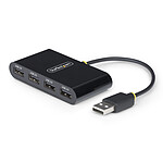 Câble USB StarTech.com Hub USB-A 2.0 portable - Noir - Autre vue Câble USB StarTech.com Hub USB-A 2.0 portable - Noir - Autre vue