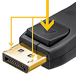 Câble DisplayPort Goobay Câble verrouillable DisplayPort 2.1 - 54 Gbit/s - 8K - 3 m - Autre vue