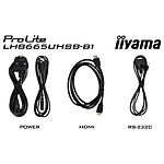 Écran dynamique iiyama 74.5" LED - ProLite LH7565UHSB-B1 - Ecran dynamique 4K UHD  - Autre vue