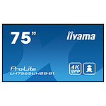 Écran dynamique iiyama 74.5" LED - ProLite LH7565UHSB-B1 - Ecran dynamique 4K UHD  - Autre vue
