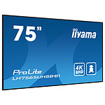 Écran dynamique iiyama 74.5" LED - ProLite LH7565UHSB-B1 - Ecran dynamique 4K UHD  - Autre vue