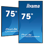 Écran dynamique iiyama 74.5" LED - ProLite LH7565UHSB-B1 - Ecran dynamique 4K UHD  - Autre vue