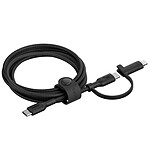 Adaptateur USB Belkin Boost Charge Pro Câble 2-en-1 USB-C et Lightning (Noir) - Autre vue