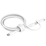 Adaptateur USB Belkin Boost Charge Pro Câble 2-en-1 USB-C et Lightning (Blanc) - Autre vue