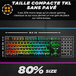 Clavier PC The G-Lab Keyz Caesium TKL - Noir/Gris - Autre vue