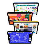 Tablette reconditionnée Apple iPad Wi-Fi + Cellular 11" 2025 - 128 Go - Argent (11 ème génération) · Reconditionné - Autre vue