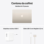 MacBook Apple MacBook Air M4 15 pouces (2025) Lumière stellaire 24Go/1 To (MC6K4FN/A-1TB) - Autre vue MacBook Apple MacBook Air M4 15 pouces (2025) Lumière stellaire 24Go/1 To (MC6K4FN/A-1TB) - Autre vue