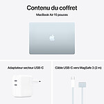 MacBook Apple MacBook Air M4 15 pouces (2025) Bleu ciel 24Go/2 To (MC7D4FN/A-2TB-70W) - Autre vue MacBook Apple MacBook Air M4 15 pouces (2025) Bleu ciel 24Go/2 To (MC7D4FN/A-2TB-70W) - Autre vue