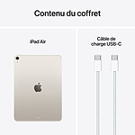 Tablette Apple iPad Air M3 Wi-Fi + Cellular 11" 2025 - 128 Go - Lumière stellaire - Autre vue