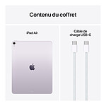 Tablette Apple iPad Air M3 Wi-Fi + Cellular 13" 2025 - 128 Go - Mauve - Autre vue