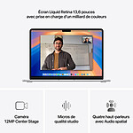 MacBook Apple MacBook Air M4 13 pouces (2025) Argent 16Go/512 Go (MW0X3FN/A-70W) - Autre vue MacBook Apple MacBook Air M4 13 pouces (2025) Argent 16Go/512 Go (MW0X3FN/A-70W) - Autre vue
