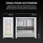 Boîtier PC Corsair FRAME 4000D RS ARGB - Blanc - Autre vue