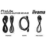 Écran dynamique iiyama 50" LED - ProLite LH5064UHS-B1AG - Ecran dynamique 4K UHD  - Autre vue