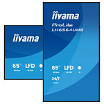 Écran dynamique iiyama 65" LED - ProLite LH6564UHS-B1AG - Ecran dynamique 4K UHD - Autre vue