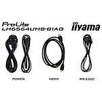 Écran dynamique iiyama 65" LED - ProLite LH6564UHS-B1AG - Ecran dynamique 4K UHD - Autre vue