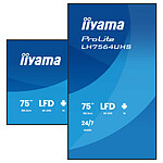 Écran dynamique iiyama 75" LED - ProLite LH7564UHS-B1AG - Ecran dynamique 4K UHD  - Autre vue