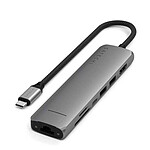 Hub USB SATECHI Multiports USB-C Slim 7-en-1 - Gris - Autre vue