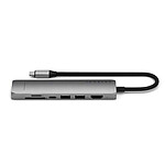 Hub USB SATECHI Multiports USB-C Slim 7-en-1 - Gris - Autre vue