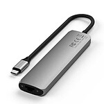 Hub USB SATECHI Multiports USB-C Slim 7-en-1 - Gris - Autre vue