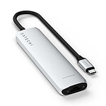 Station d'accueil PC portable SATECHI Multiports USB-C Slim 7-en-1 - Argent - Autre vue