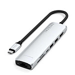Station d'accueil PC portable SATECHI Multiports USB-C Slim 7-en-1 - Argent - Autre vue