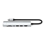 Station d'accueil PC portable SATECHI Multiports USB-C Slim 7-en-1 - Argent - Autre vue
