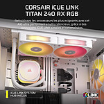 Watercooling AIO Corsair iCUE Link Titan 240 RX RGB - Blanc - Autre vue