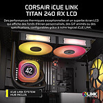 Refroidissement processeur Corsair iCUE Link Titan 240 RX LCD - Noir - Autre vue Refroidissement processeur Corsair iCUE Link Titan 240 RX LCD - Noir - Autre vue