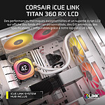 Watercooling AIO Corsair iCUE Link Titan 360 RX LCD - Blanc - Autre vue