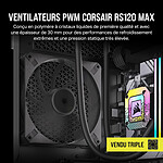 Ventilateur Boîtier Corsair RS120 MAX Triple Pack Noir - Autre vue