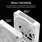 Ventilateur Boîtier Corsair iCUE LINK RX120 MAX RGB - Blanc - Autre vue
