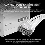 Alimentation PC Corsair RM1000e (2025) - Blanc - Autre vue Alimentation PC Corsair RM1000e (2025) - Blanc - Autre vue