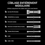 Alimentation PC Corsair RM1000e (2025) - Blanc - Autre vue Alimentation PC Corsair RM1000e (2025) - Blanc - Autre vue