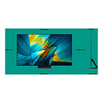 TV Samsung TQ77S95F - TV OLED 4K UHD HDR - 195 cm - Autre vue