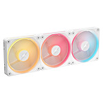 Ventilateur Boîtier Corsair iCUE LINK LX120-R RGB Triple Pack - Blanc + iCUE LINK System Hub - Autre vue