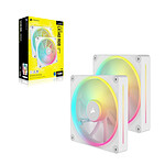 Ventilateur Boîtier Corsair iCUE LINK LX140 RGB Dual Pack - Blanc + iCUE LINK System Hub - Autre vue