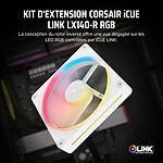 Ventilateur Boîtier Corsair iCUE LINK LX140-R RGB - Blanc - Autre vue