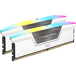 Mémoire Corsair Vengeance RGB White - 2 x 16 Go (32 Go) - DDR5 6400 MHz - CL36 - Autre vue