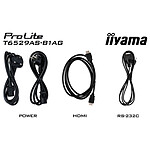Écran dynamique iiyama 65" LED - ProLite T6529AS-B1AG - Ecran dynamique tactile 4K UHD  - Autre vue