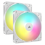 Ventilateur Boîtier Corsair RS140 ARGB Dual Pack - Blanc - Autre vue