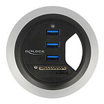 Hub USB DeLock Hub de bureau USB-A 3.0 à 3 ports + 1 lecteur de carte microSD / SD - Autre vue