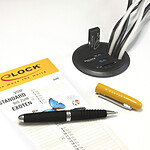 Hub USB DeLock Hub de bureau USB-A 3.0 à 3 ports + 1 lecteur de carte microSD / SD - Autre vue