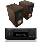 Mini-chaine Denon RCD-N12DAB Noir + Klipsch RP-600M II Noyer - Autre vue